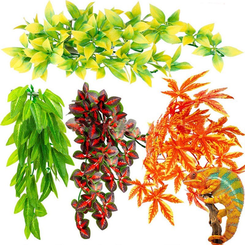 1/3/4pcs Faux Reptile Plants 30cm