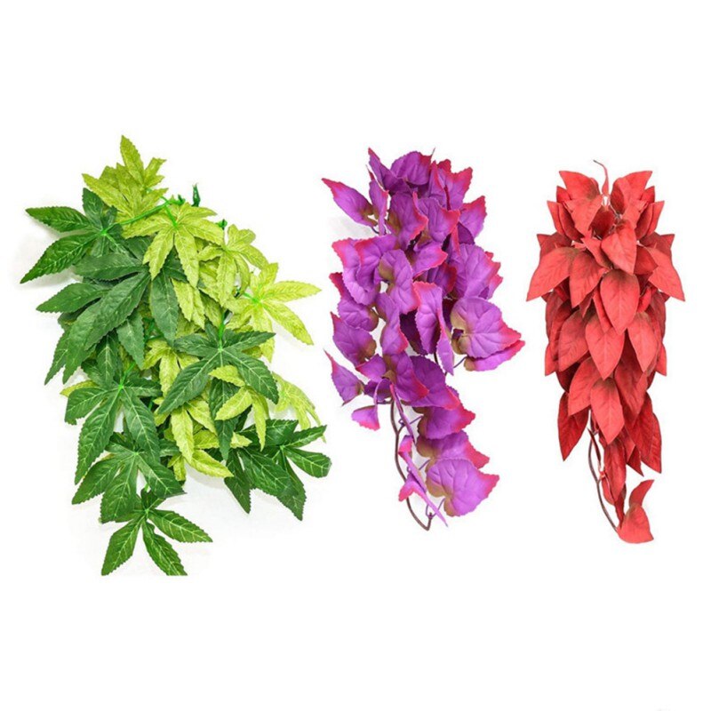 1/3/4pcs Faux Reptile Plants 30cm