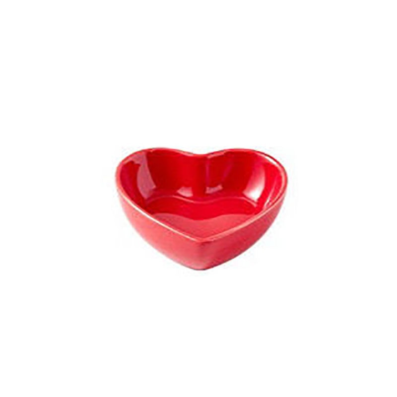 Ceramic heart shaped food/water bowl