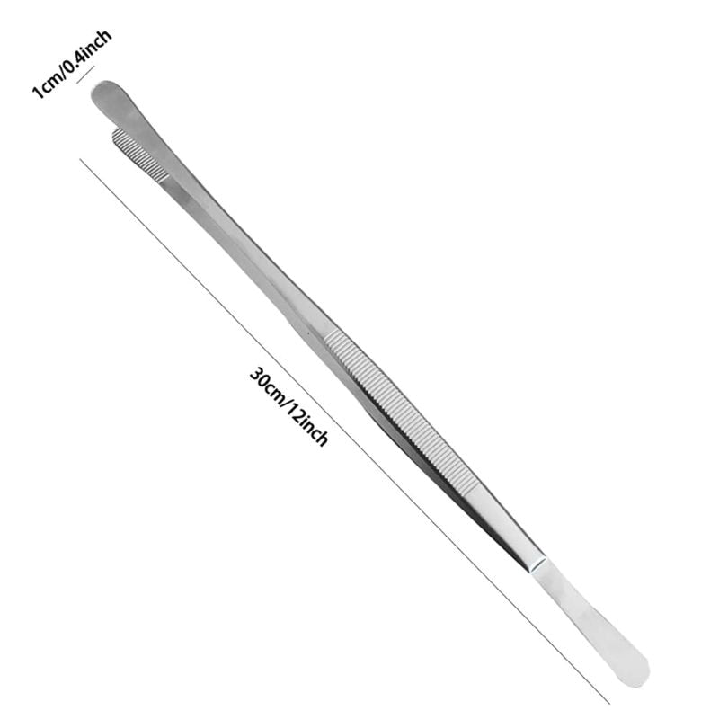 12 inch Stainless Steel Feeding Tongs